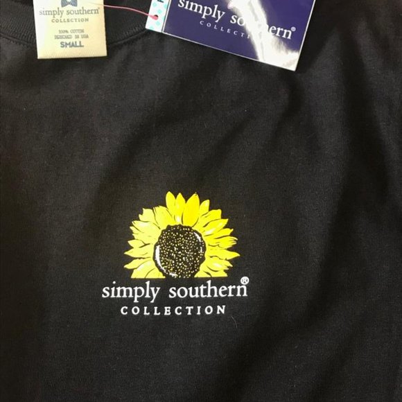 Simply Southern Blessed Grandma Sunflower LS Tee - Picture 2 of 4